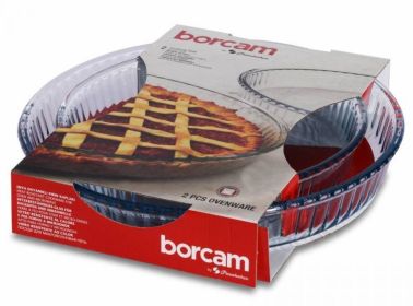 PaÅŸabahÃ§e 159022 Borcam 2-Piece Round Tray Set