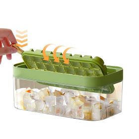 New Patented design Reusable 64 Compartments One button release Flip whisky Ice cube tray for Drinking